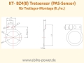 PAS - Sensor KT-D12L Tretsensor (für Links-Montage mit wasserdichtem  Stecker / Higo gelb 3 polig) / (Option) Sensor inkl. geteilter  Magnetscheibe (12 Magnete) - ebike-power