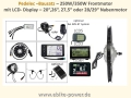 Bild 3 von Pedelec Umbausatz 36V 250W/350W Vorderrad-Nabenmotor in Holkammerfelge, Lishui-System m. LCD Display  / (Option 1:) 26